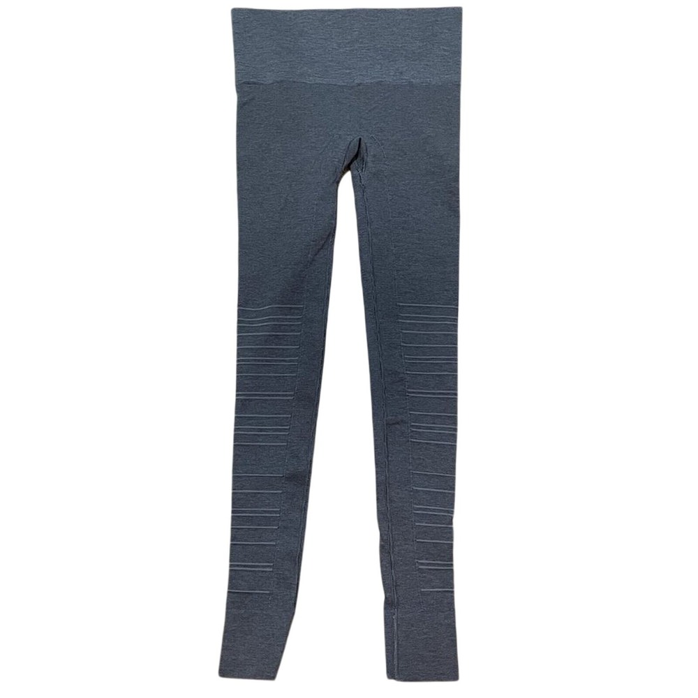 Blanqi Gray Heathered Seamless Hipster Leggings Activewear Athleisure Small S